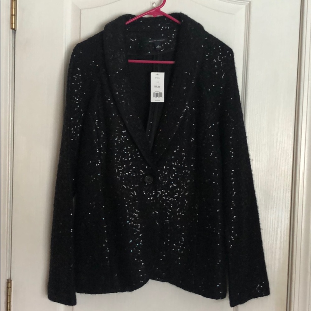 Black sequin dress blazer